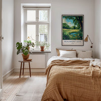 Beaumont Leys Poster - United Kingdom Wall Art - Lush Pond Scene Home Decor