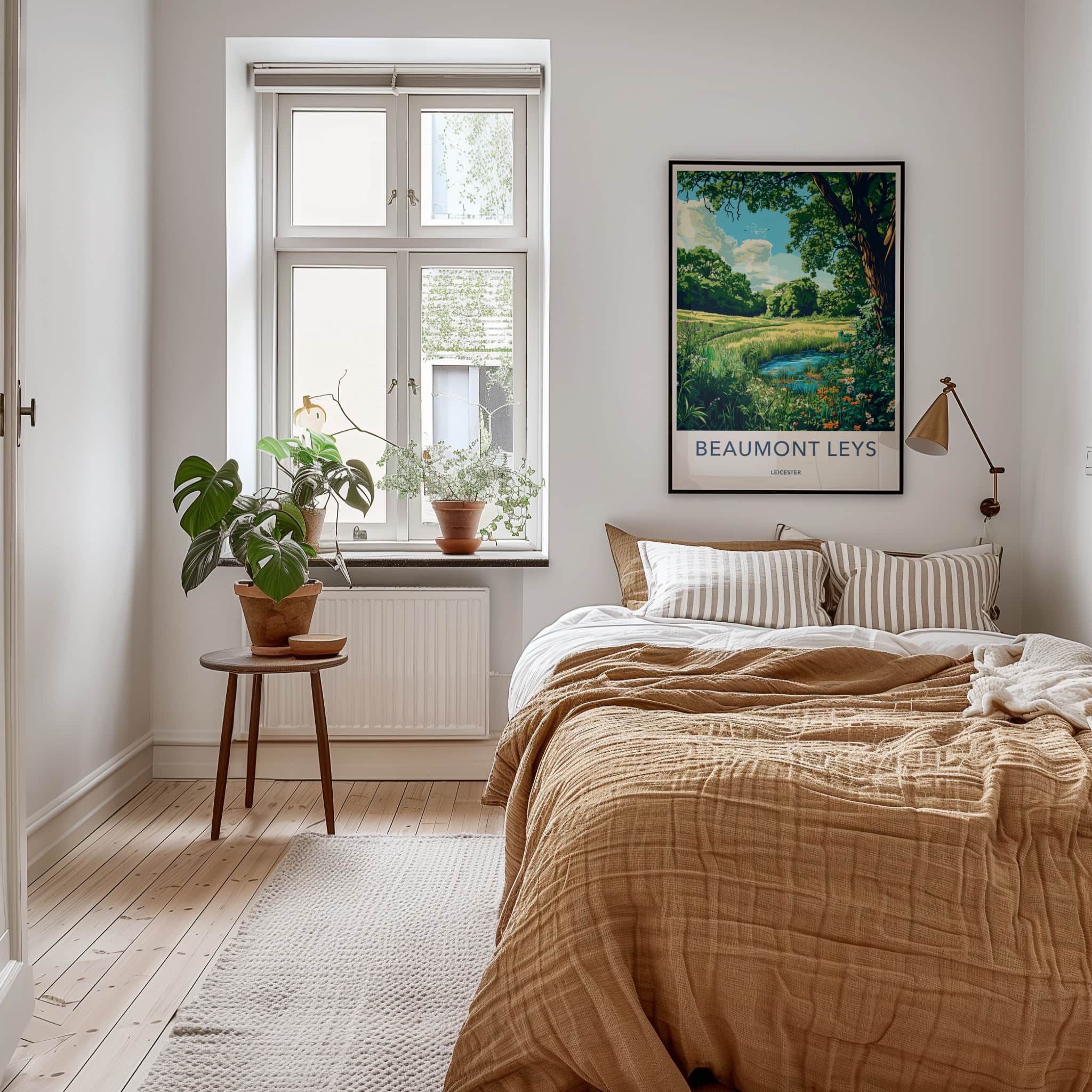 Beaumont Leys Poster - United Kingdom Wall Art - Lush Pond Scene Home Decor