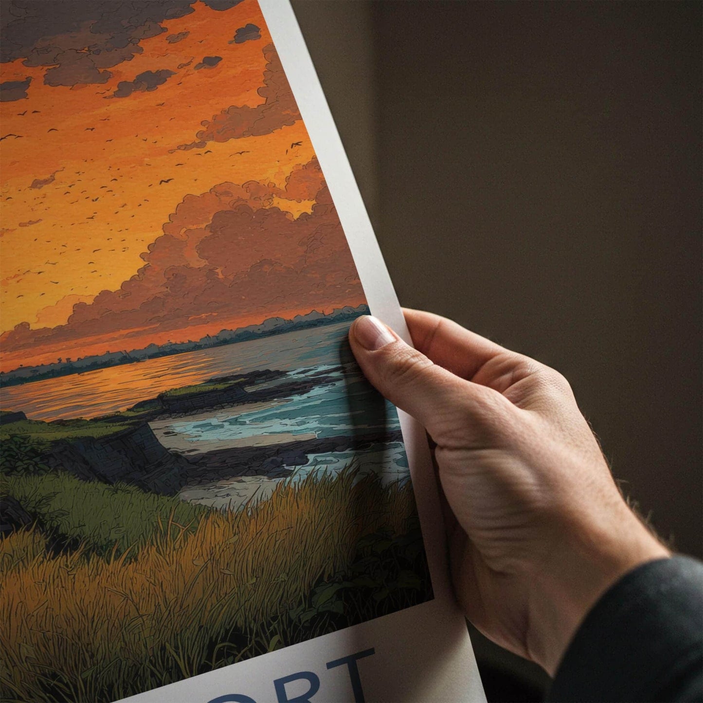 Bekal Fort Poster - India Travel Art - Kerala Coastal Fort Sunset Home Decor