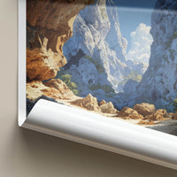 Belum Caves Poster - India Andhra Pradesh Cavern Entrance Travel Art - Home Decor