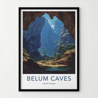 Belum Caves Poster - India Scenic Art - Andhra Cavern Wilderness Room Decor