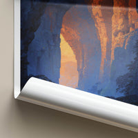 Belum Caves Poster - India Sunlit Gorge Walk Gallery Art