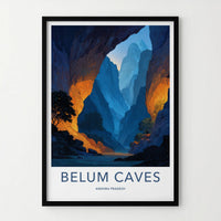 Belum Caves Poster - India Travel Print - Andhra Pradesh Nature Decor