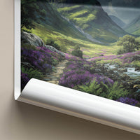 Ben Nevis Poster - Scotland Scenic Art - Heather Valley Stream Home Decor
