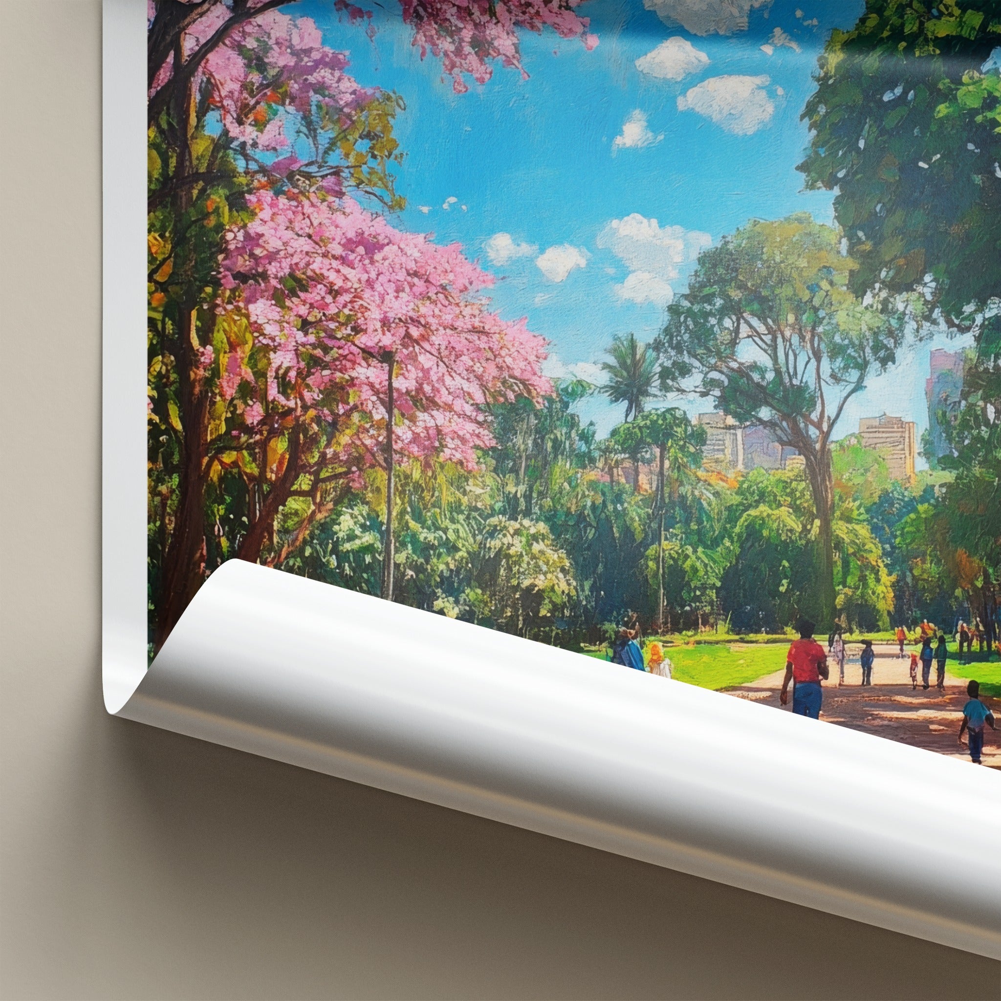Bengaluru Poster - India Travel Art - Karnataka Lush Park Home Decor