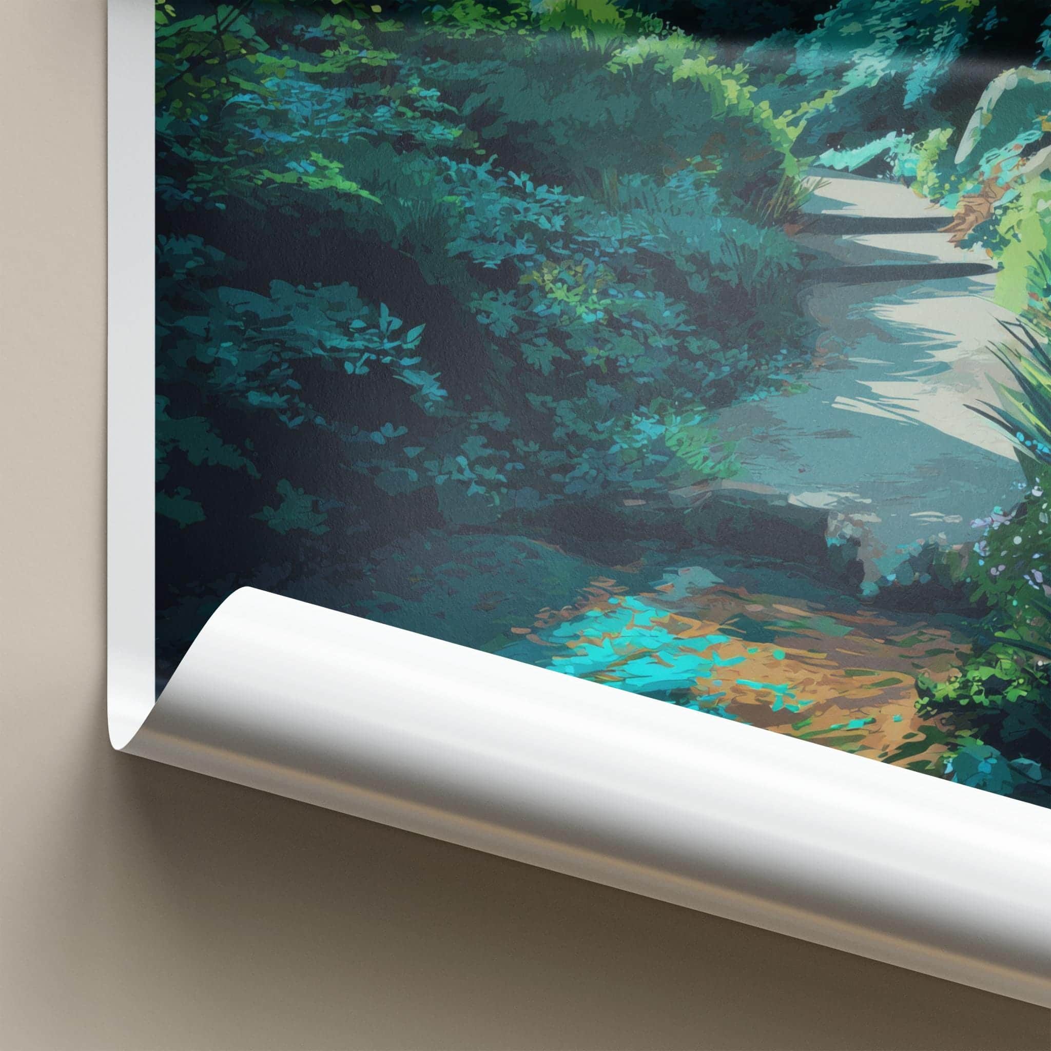 Berkeley Poster - California Scenic Art - Lush Forest Path Home Decor