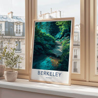 Berkeley Poster - California Scenic Art - Lush Forest Path Home Decor