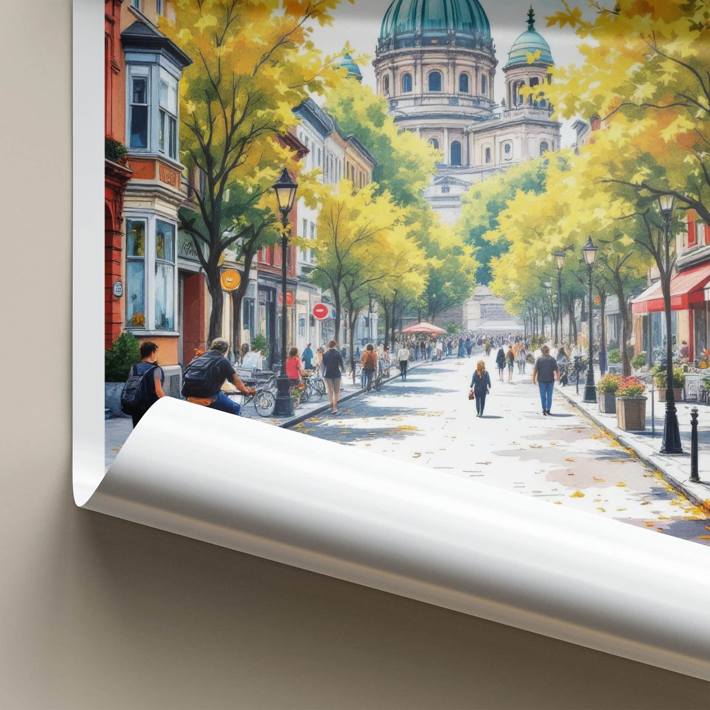 Berlin Poster - Germany Framed Print - Vibrant City Scene Framed Decor