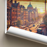 Berlin Poster - Germany Travel Art - Historic City Sunset Home Decor