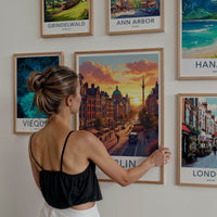 Berlin Poster - Germany Travel Art - Historic City Sunset Home Decor
