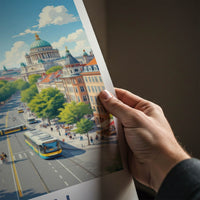 Berlin Poster - Germany Travel Art - Vibrant Cityscape Day Home Decor