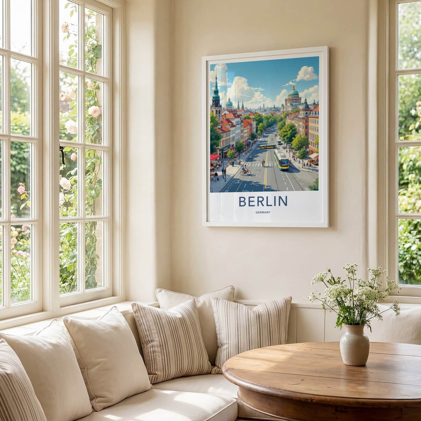Berlin Poster - Germany Travel Art - Vibrant Cityscape Day Home Decor