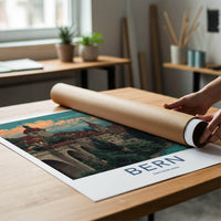 Bern Poster - Switzerland Scenic Art - Historic alpine charm Home Decor