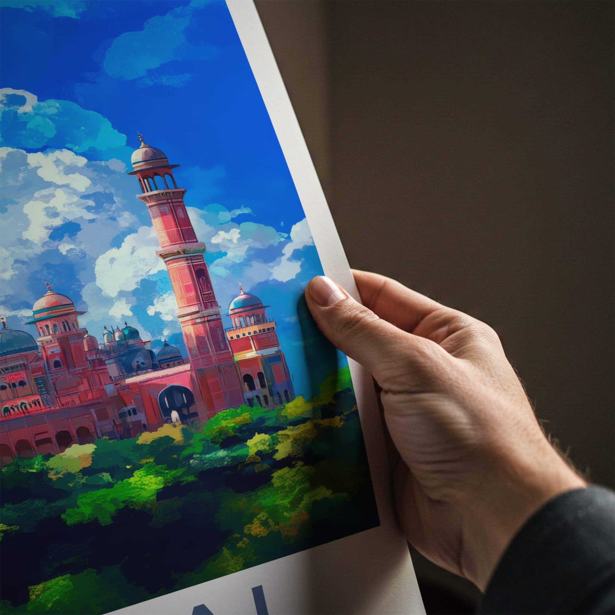 Bhopal Poster - India Art Print - Madhya Pradesh Mosque Home Decor