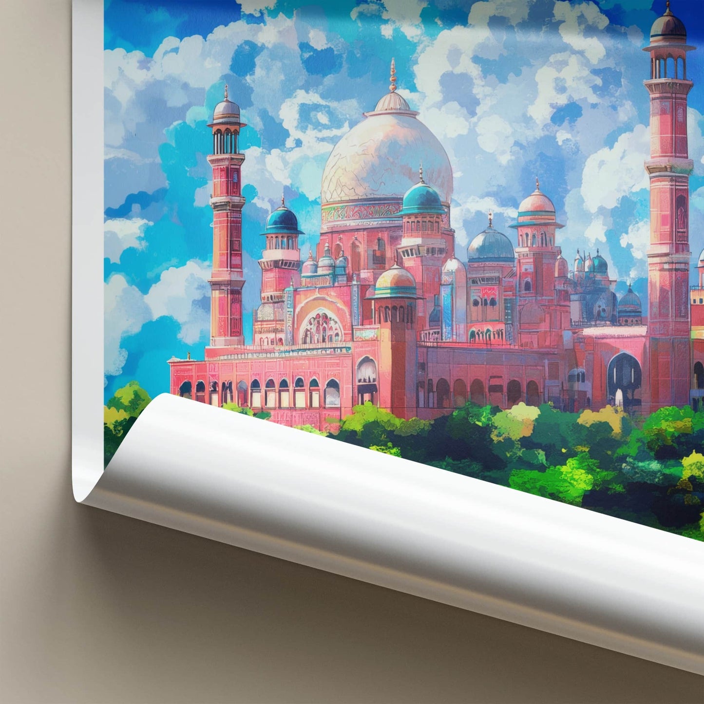 Bhopal Poster - India Art Print - Madhya Pradesh Mosque Home Decor