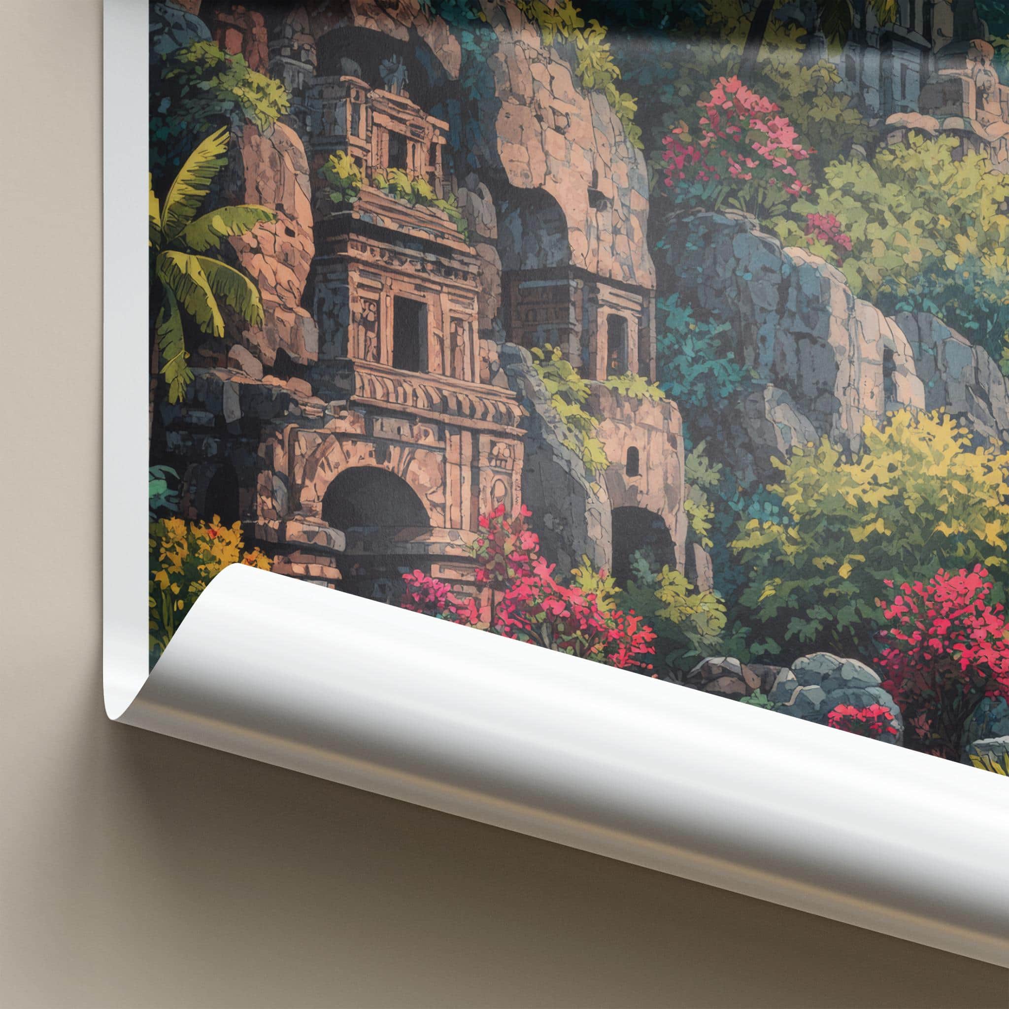 Bhubaneswar Poster - India Scenic Art - Odisha Ancient Temple Ruins Wall Decor