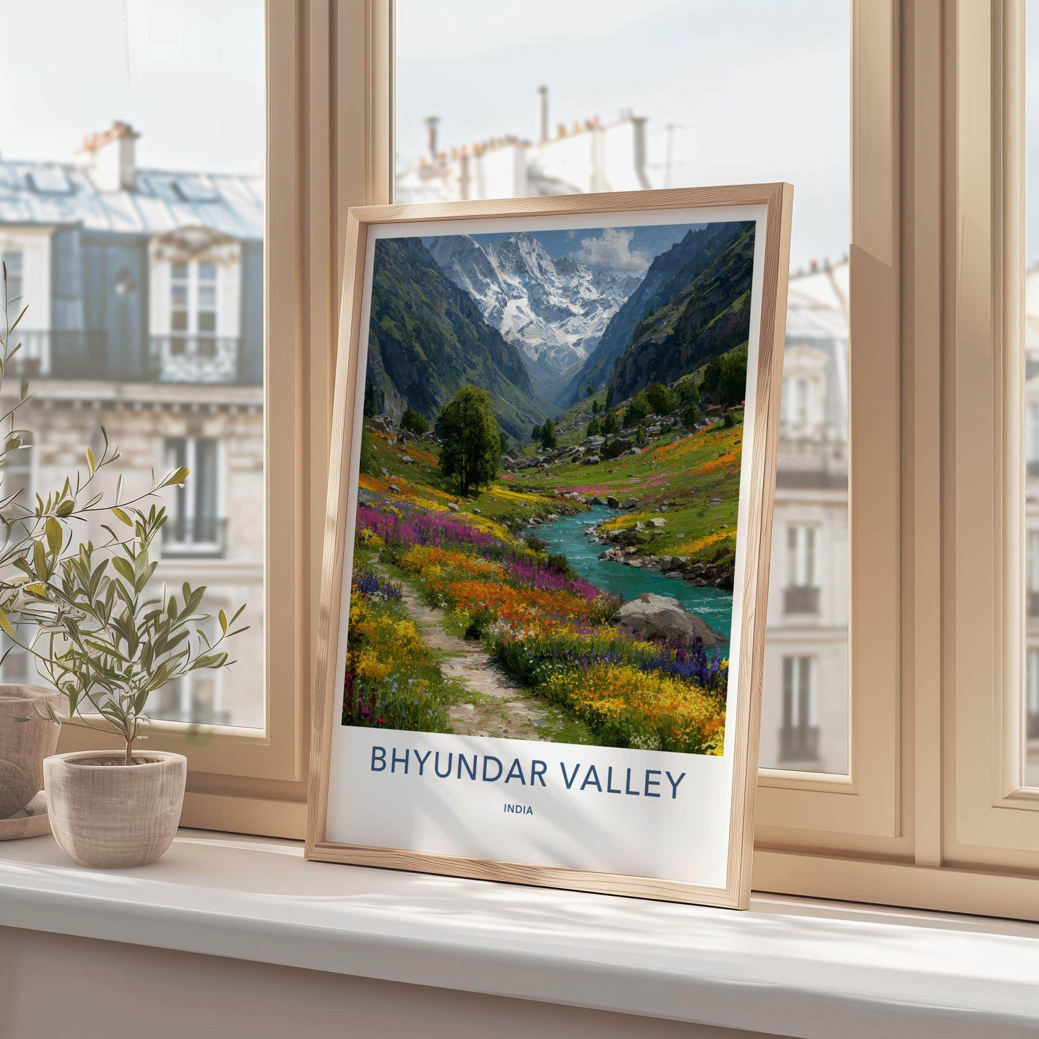 Bhyundar Valley Poster - India Fine Art - Uttarakhand Valley Flowers Wall Decor