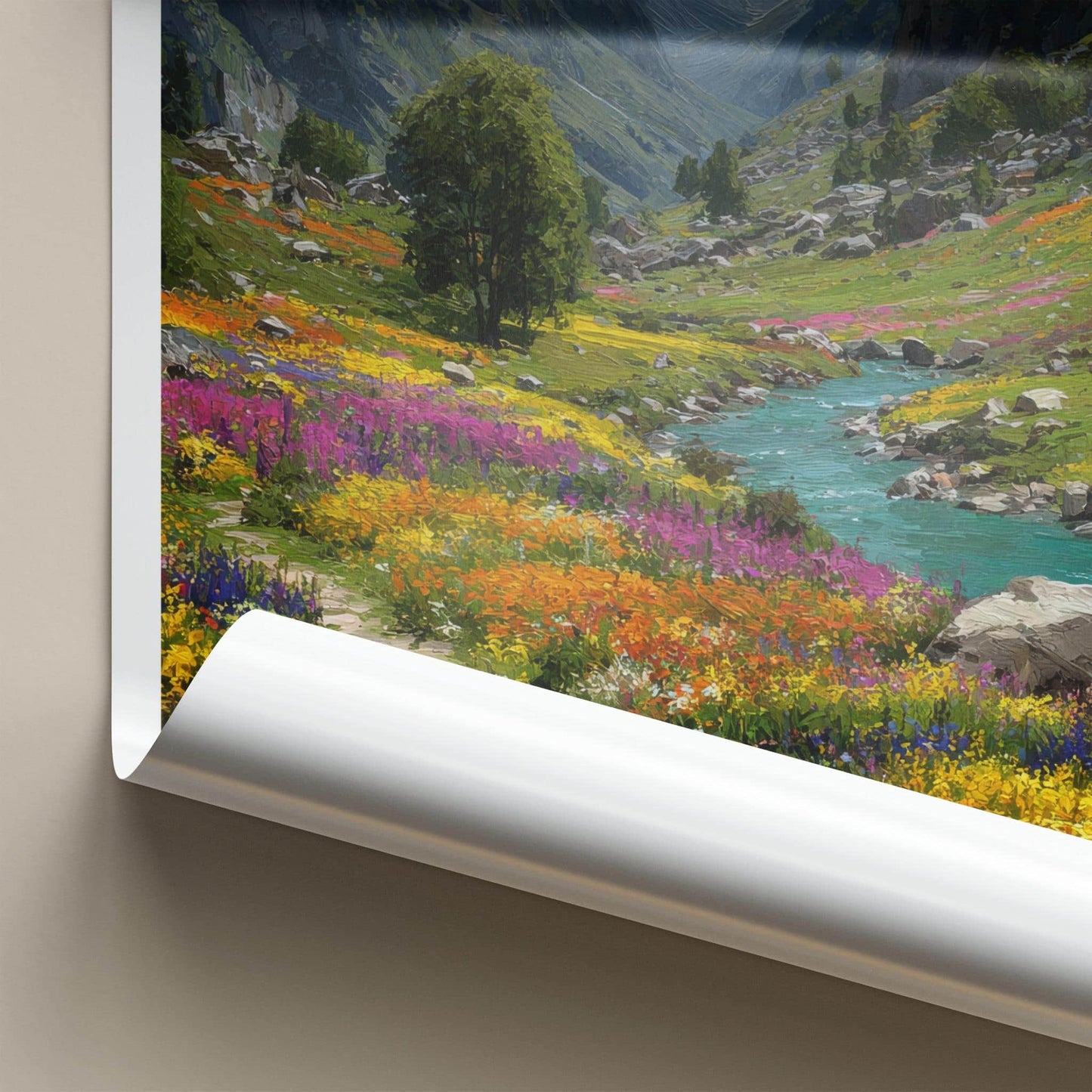 Bhyundar Valley Poster - India Fine Art - Uttarakhand Valley Flowers Wall Decor