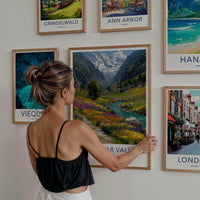 Bhyundar Valley Poster - India Travel Art - Uttarakhand Alpine Valley Home Decor