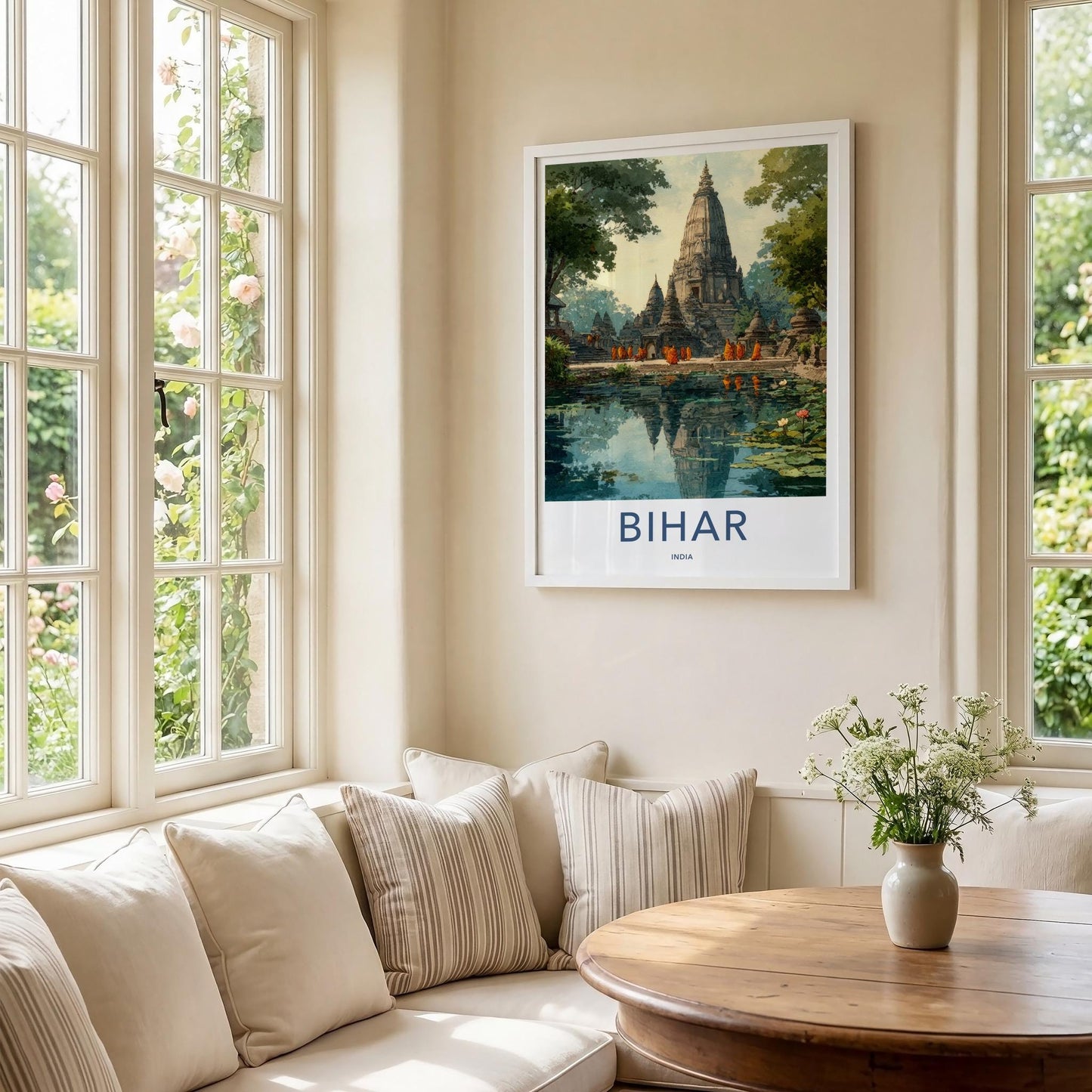 Bihar Poster - India Wall Art - Bihar Temple Gift