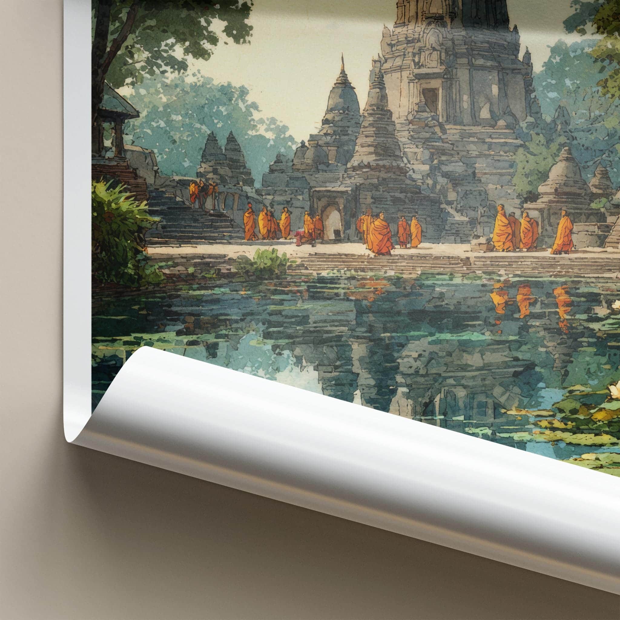Bihar Poster - India Wall Art - Bihar Temple Gift