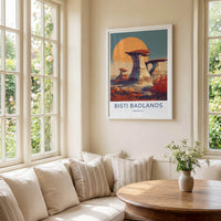 Bisti Badlands Poster - New Mexico Scenic Art - Hoodoos Desert Horizon Wall Decor