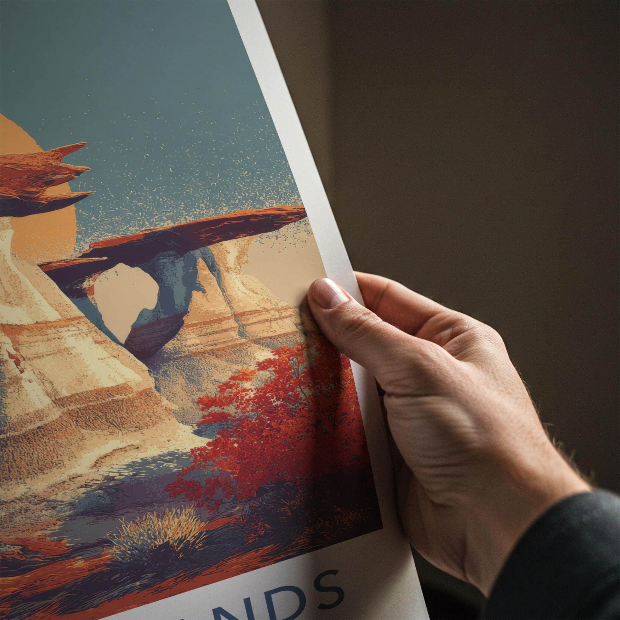 Bisti Badlands Poster - New Mexico Scenic Art - Hoodoos Desert Horizon Wall Decor