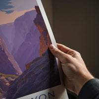 Black Canyon Poster - Colorado Travel Art - Dramatic River Gorge Home Decor