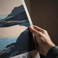 Black Crag Poster - England Scenic Art - Mountain lake reflection Home Decor
