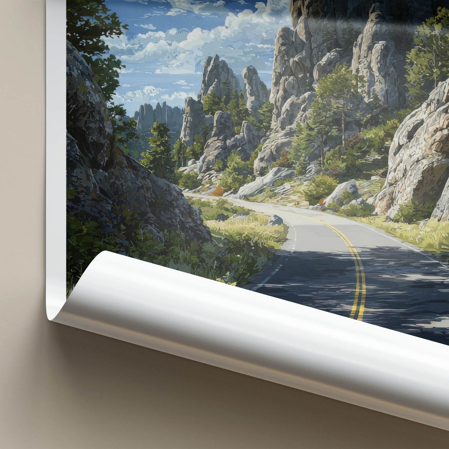 Black Hills Poster - South Dakota Winding Road Art Print Home Decor