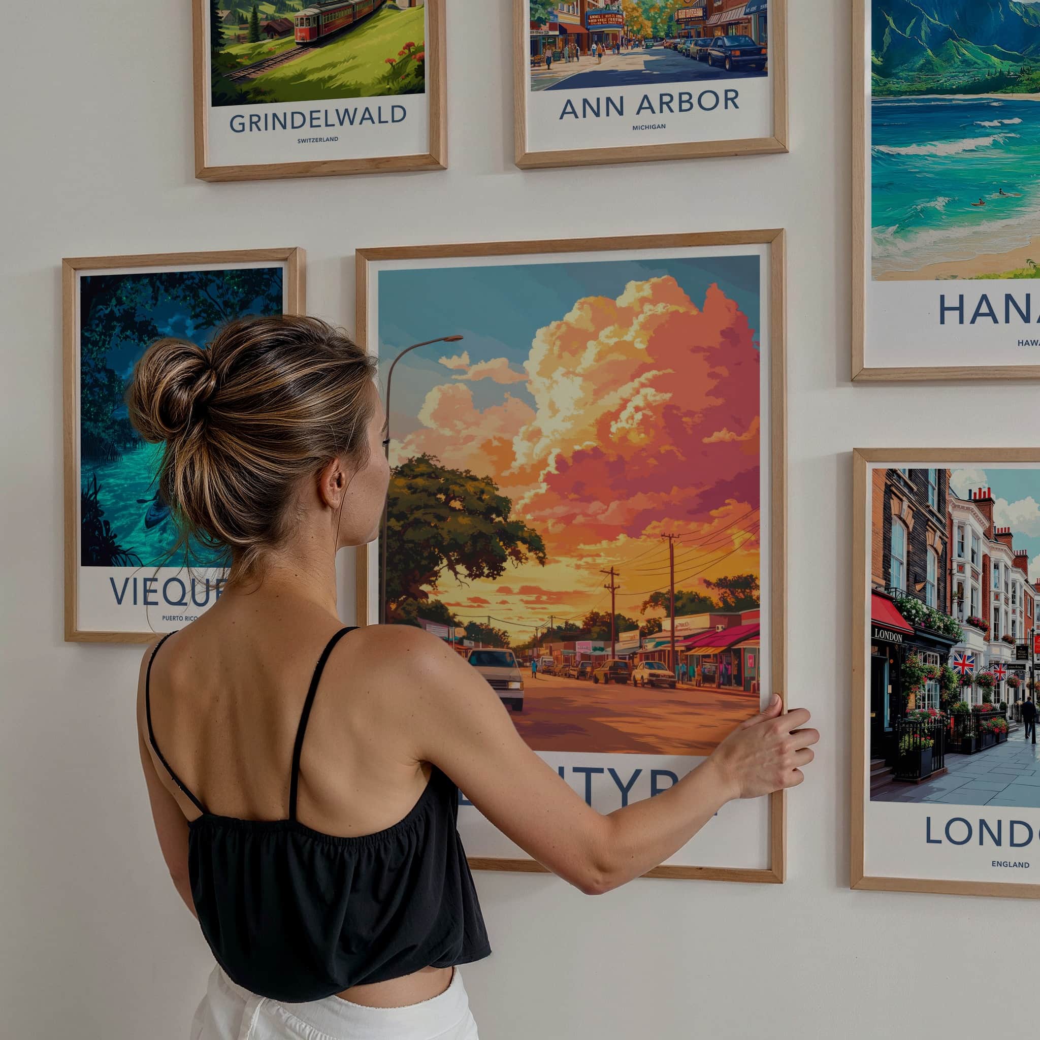Blantyre Poster - Malawi Travel Art - Vibrant Sunset Street Home Decor