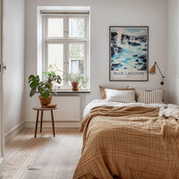 Blue Lagoon Poster - Iceland Travel Art - Steaming Hot Lagoon Home Decor