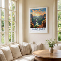 Blyde River Poster - South Africa Travel Art - Canyon River Sunset Wall Decor