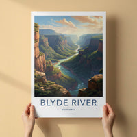 Blyde River Poster - South Africa Travel Art - Winding Canyon River Home Decor