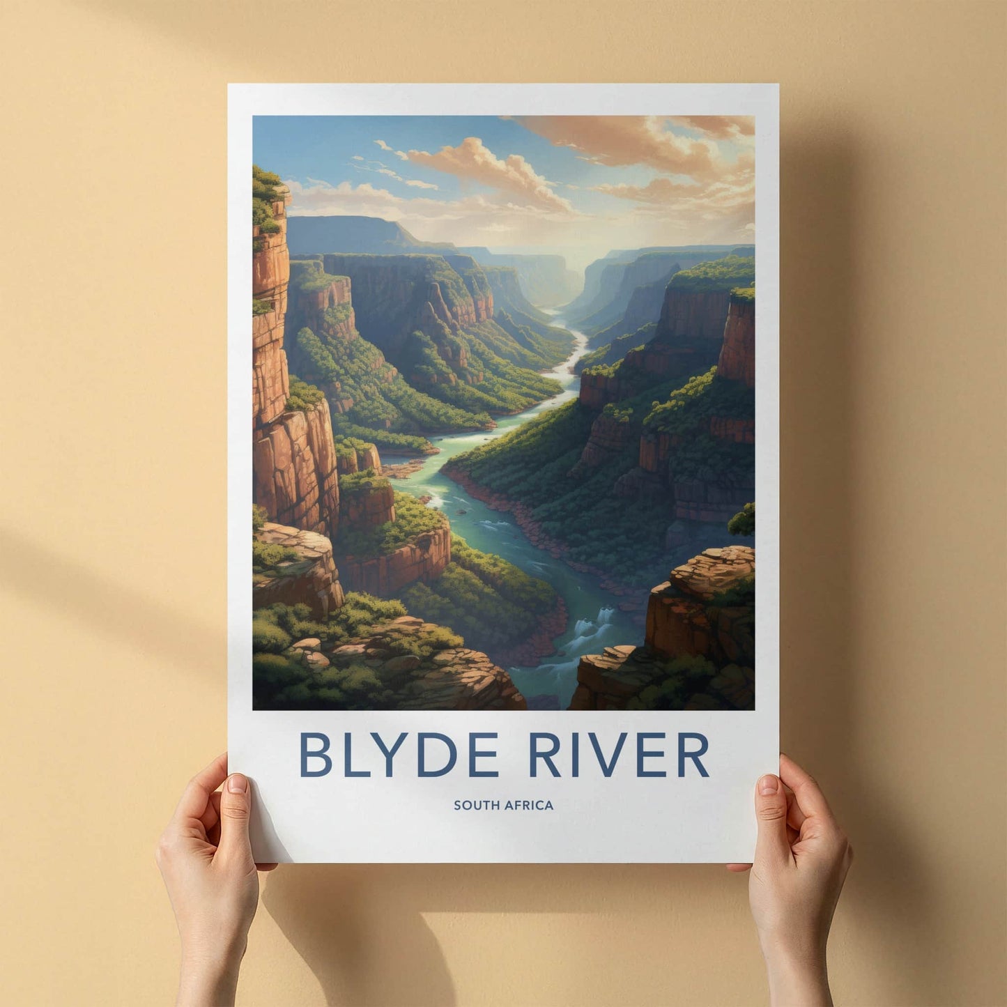 Blyde River Poster - South Africa Travel Art - Winding Canyon River Home Decor