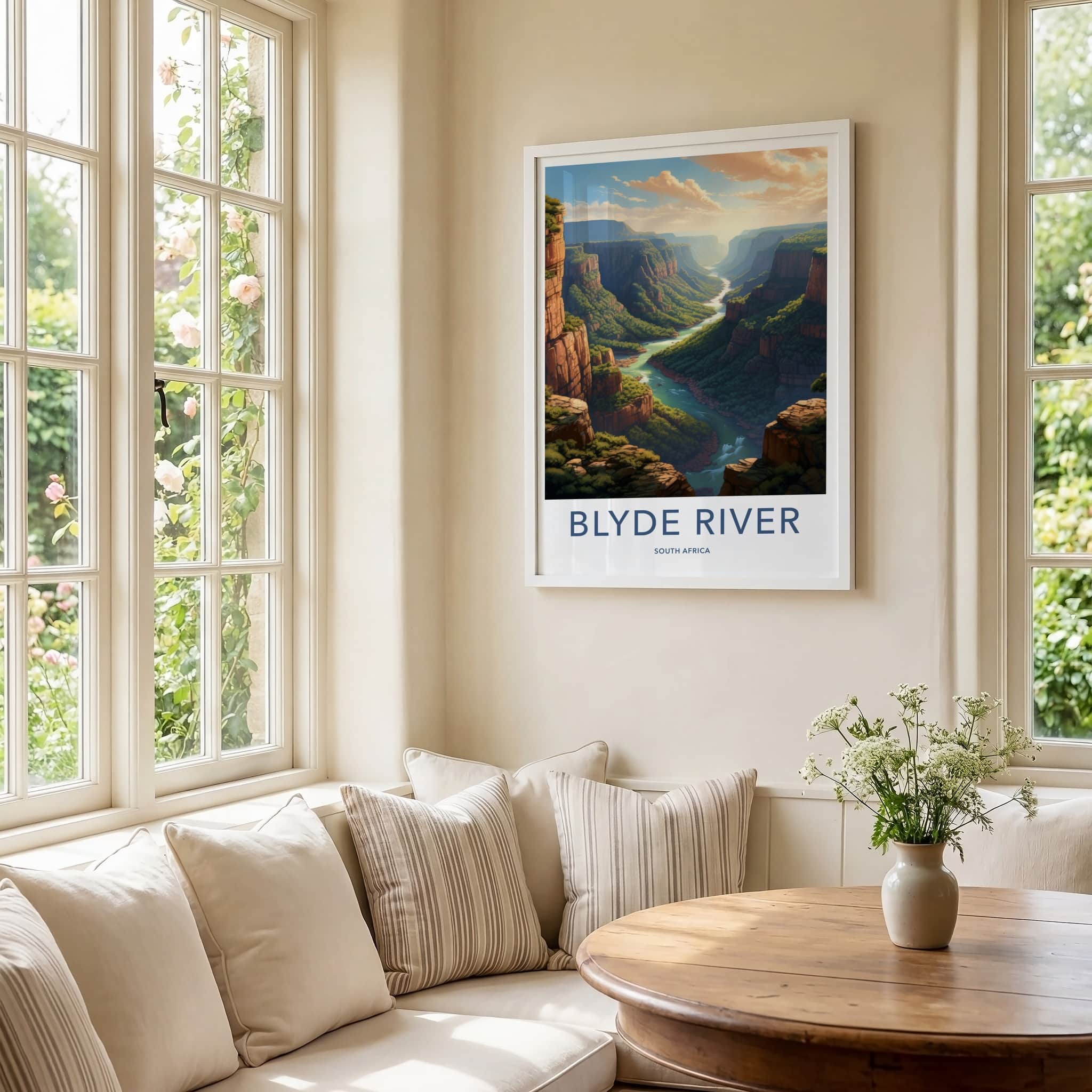 Blyde River Poster - South Africa Travel Art - Winding Canyon River Home Decor