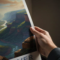 Blyde River Poster - South Africa Travel Art - Winding Canyon River Home Decor