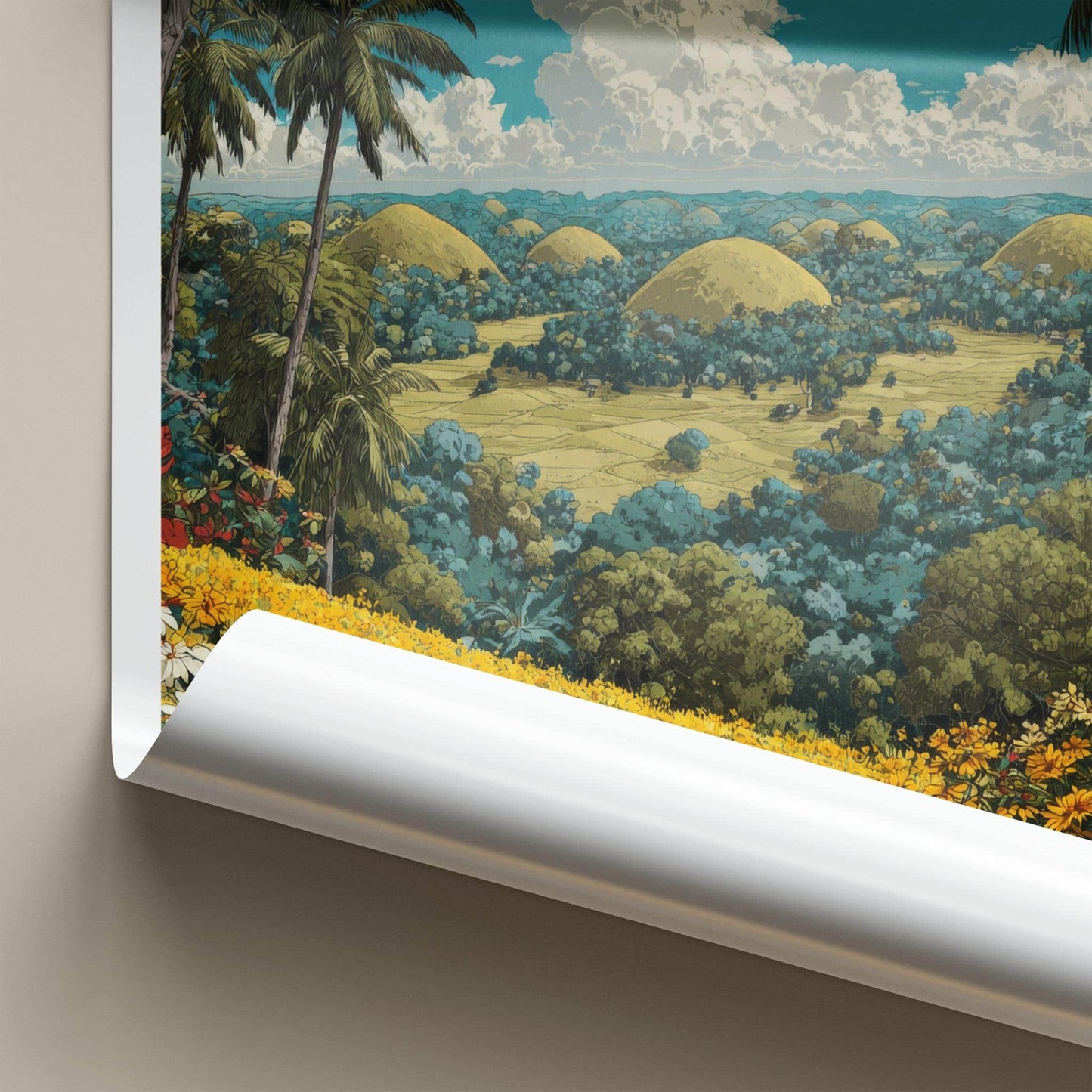Bohol Poster - Philippines Travel Art - Tropical Island Bloom Wall Decor