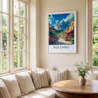 Bolzano Poster - Italy Framed Print - Mountain Market Street Framed Decor