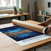 Bordeaux Poster - France Wall Art - City Square Reflections Home Decor