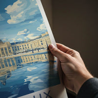 Bordeaux Poster - France Wall Art - Grand Building Reflection Home Decor