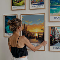 Borgo Vilhena Poster - Malta Travel Art - Coastal Town Sunset Home Decor