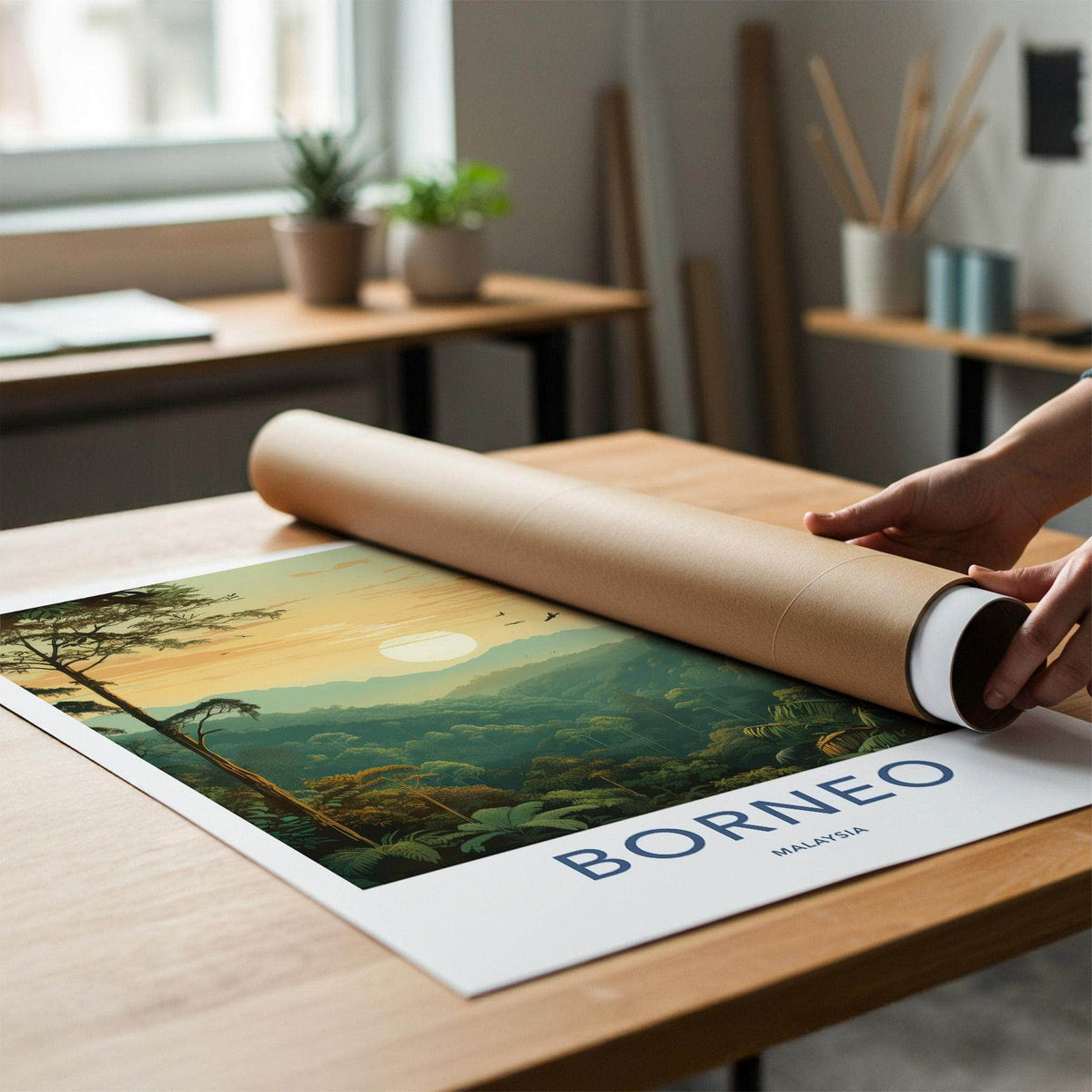 Borneo Poster - Malaysia Wall Art