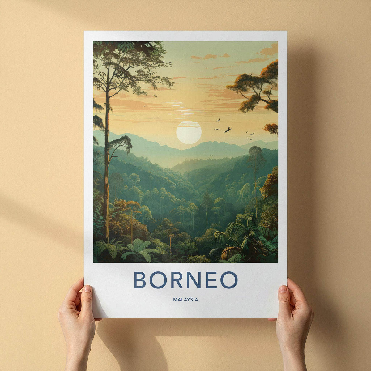Borneo Poster - Malaysia Wall Art