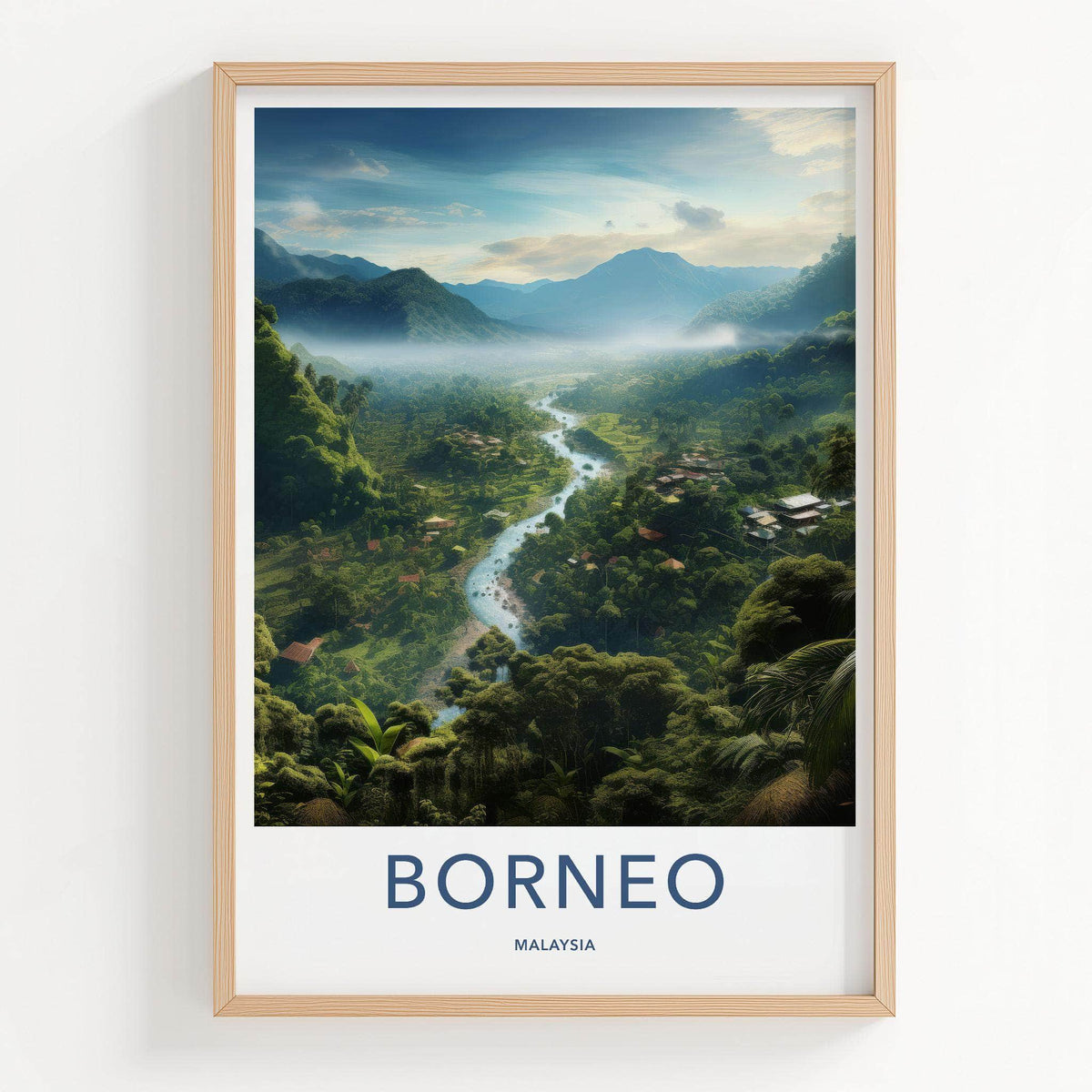 Borneo Rainforest Poster - Malaysia Wall Art