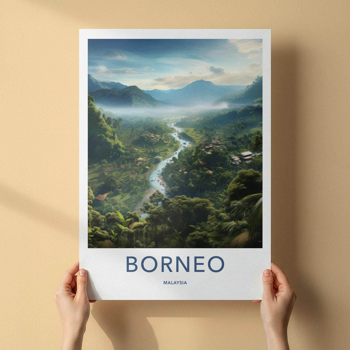 Borneo Rainforest Poster - Malaysia Wall Art