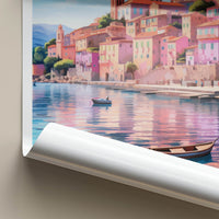 Bosa Poster - Italy Travel Art - Vibrant Coastal Town Home Decor