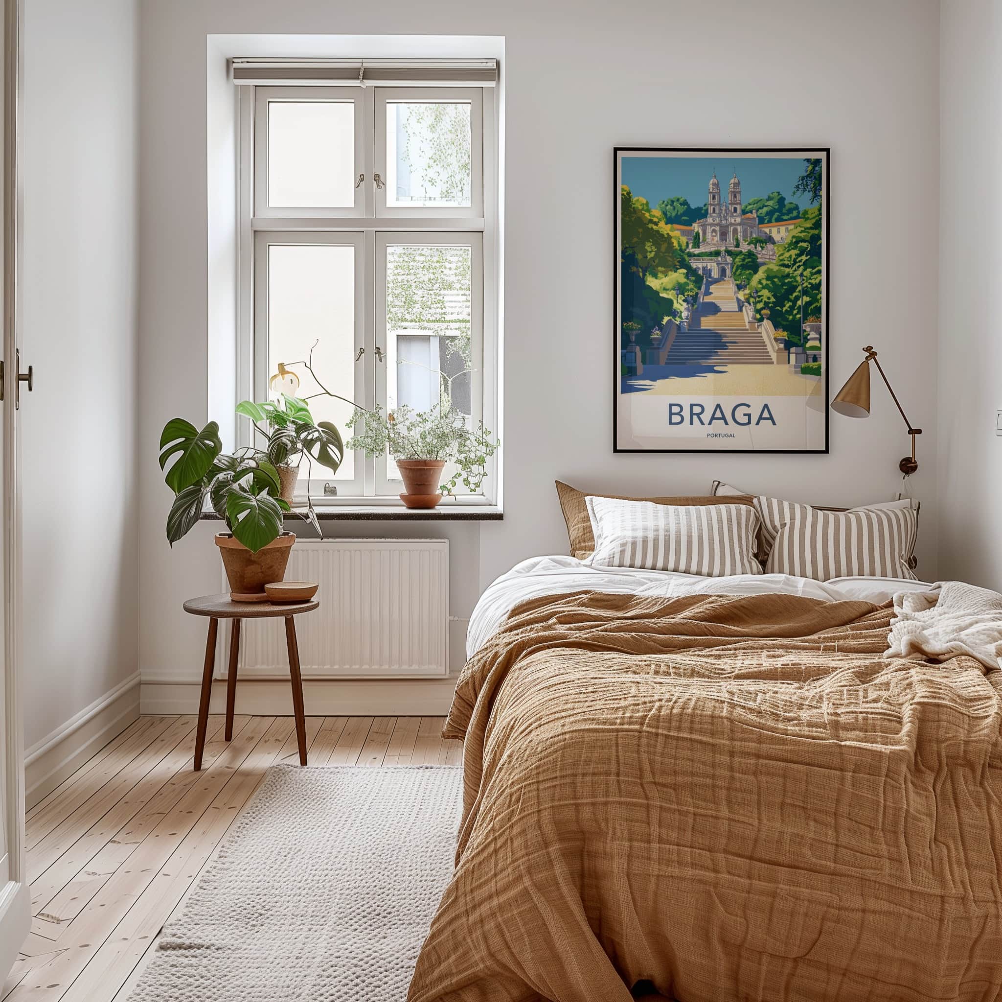 Braga Poster - Portugal Travel Print - Grand Staircase Sanctuary Wall Decor