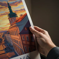 Bratislava Poster - Slovakia Framed Print - Vivid Street Sunset Framed Decor