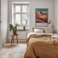 Breakaways Poster - Australia Scenic Art - Outback Sandy Hills Wall Decor